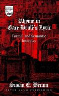 Rhyme in Gace Brulé's Lyric di Susan E. Bécam edito da Lang, Peter