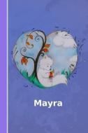 Mayra: Personalisiertes Notizbuch - Fuchs Mit Herz - Softcover - 120 Seiten - Leer / Blanko / Nummeriert - Notebook - Ta di Personal Notebooks edito da INDEPENDENTLY PUBLISHED