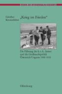 "Krieg im Frieden" di Günther Kronenbitter edito da De Gruyter Oldenbourg