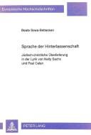 Sprache der Hinterlassenschaft di Beate Sowa-Bettecken edito da Lang, Peter GmbH