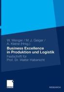 Business Excellence in Produktion und Logistik edito da Gabler Verlag