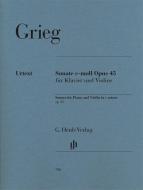 Sonate für Klavier und Violine c-moll op. 45 di Edvard Grieg edito da Henle, G. Verlag