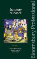 Statutory Nuisance di Robert McCracken, Gregory Jones, James Pereira edito da Bloomsbury Publishing Plc