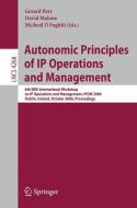Autonomic Principles of IP Operations and Management edito da Springer Berlin Heidelberg