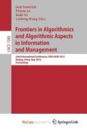 Frontiers In Algorithmics And Algorithmic Aspects In Information And Management edito da Springer Nature B.V.