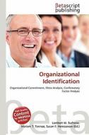 Organizational Identification edito da Betascript Publishing