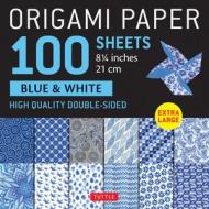 Origami Paper 100 Sheets Blue & White 8 1/4" (21 Cm) di Tuttle Studio edito da Tuttle Publishing