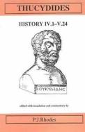 Thucydides: History IV.1-V.24 di P. J. Rhodes edito da ARIS & PHILLIPS