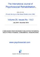 International Journal of Psychosocial Rehabilitation 20th Edition di Southern Development Group edito da LULU PR