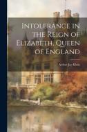 Intolerance in the Reign of Elizabeth, Queen of England di Arthur Jay Klein edito da LEGARE STREET PR
