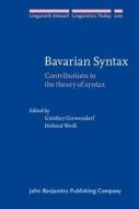 Bavarian Syntax edito da John Benjamins Publishing Co