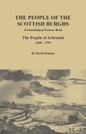 The People of the Scottish Burgh di David Dobson edito da Clearfield