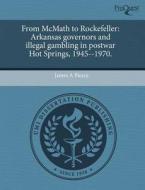 From Mcmath To Rockefeller di James A Pierce edito da Proquest, Umi Dissertation Publishing