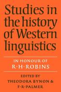 Studies in the History of Western Linguistics edito da Cambridge University Press