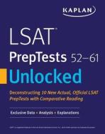 LSAT PREPTESTS 52-61 UNLOCKED di Kaplan Test Prep edito da Kaplan Publishing (S&S)