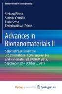 Advances In Bionanomaterials II edito da Springer Nature B.V.