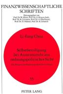 Selbstbeteiligung bei Arzneimitteln aus ordnungspolitischer Sicht di Li-Fang Chou edito da Lang, Peter GmbH