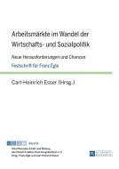 Arbeitsmärkte im Wandel der Wirtschafts- und Sozialpolitik edito da Lang, Peter GmbH