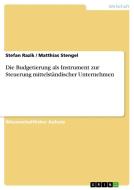 Die Budgetierung als Instrument zur Steuerung mittelständischer Unternehmen di Stefan Razik, Matthias Stengel edito da GRIN Publishing
