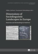 Dimensions of Sociolinguistic Landscapes in Europe di Mikko Laitinen, Anastassia Zabrodskaja edito da Lang, Peter GmbH