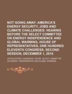 Not Going Away: America's Energy Security di United States Congress House Select, Anonymous edito da Books Llc, Reference Series