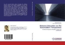 Distance Education on the Stakeholders' Perspectives di Daielly Mantovani, Maria Aparecida Gouvea edito da LAP Lambert Academic Publishing