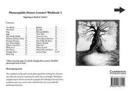 Learner's Workbook 1 Photocopiable Masters di Jean Place, Vivien Linington edito da Cambridge University Press