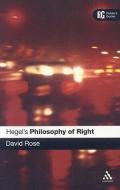Hegel's "Philosophy of Right" di David Rose edito da Bloomsbury Publishing PLC