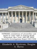 Topmodel Simulations Of Streamflow And Depth To Water Table In Fishing Brook Watershed, New York, 2007-09 di Elizabeth A Nystrom, Douglas A Burns edito da Bibliogov