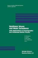 Nonlinear Waves and Weak Turbulence di Fitzmaurice, Gurarie, Mccaughan, Woyczynski edito da Birkhäuser Boston