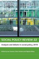 Social policy review 22 edito da Policy Press