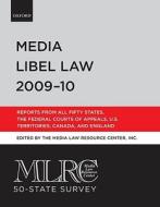 Media Libel Law di Media Law Research Center edito da Oxford University Press Inc