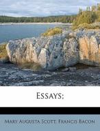 Essays; di Francis Bacon edito da Nabu Press