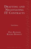 Drafting and Negotiating It Contracts: Third Edition di Paul Klinger, Rachel Burnett edito da TOTTEL PUB
