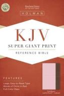 KJV Super Giant Print Reference Bible, Pink/Brown Leathertouch Indexed edito da Holman Bibles
