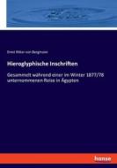 Hieroglyphische Inschriften di Ernst Ritter von Bergmann edito da hansebooks