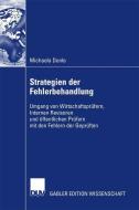Strategien der Fehlerbehandlung di Michaela Donle edito da Deutscher Universitätsverlag