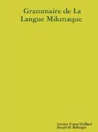 Grammaire de la Langue Mikmaque di Antoine Simon Maillard edito da Global Language Press