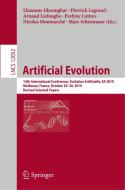 Artificial Evolution edito da Springer International Publishing