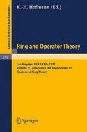 Tulane University Ring and Operator Theory Year, 1970-1971 edito da Springer Berlin Heidelberg