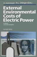 External Environmental Costs of Electric Power edito da Springer Berlin Heidelberg