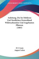 Anleitung, Die Im Mittleren Und Nordlichen Deutschland Wildwachsenden Und Angebauten Pflanzen (1865) di P. F. Curie edito da Kessinger Publishing