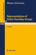 Representations of Finite Chevalley Groups di B. Srinivasan edito da Springer Berlin Heidelberg