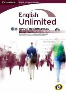 English Unlimited For Spanish Speakers Upper Intermediate Self-study Pack (workbook With Dvd-rom And Audio Cd) di Rob Metcalf, Chris Cavey, Alison Greenwood edito da Cambridge University Press