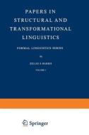 Papers in Structural and Transformational Linguistics di Zellig S. Harris edito da Springer Netherlands