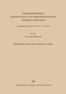 Mathematische Analyse der Formalstruktur von Musik di Wilhelm Fucks edito da VS Verlag für Sozialwissenschaften