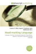 Head-marking Language edito da Alphascript Publishing