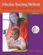 Effective Teaching Methods: Research-Based Practice di Gary D. Borich edito da Allyn & Bacon