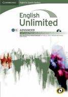 English Unlimited For Spanish Speakers Advanced Self-study Pack (workbook With Dvd-rom And Audio Cd) di Ben Goldstein, Maggie Baigent edito da Cambridge University Press