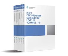 2023 CFA Program Curriculum Level III Box Set di CFA Institute edito da Wiley